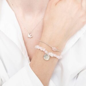 Náramek Gemstone Rose Quartz