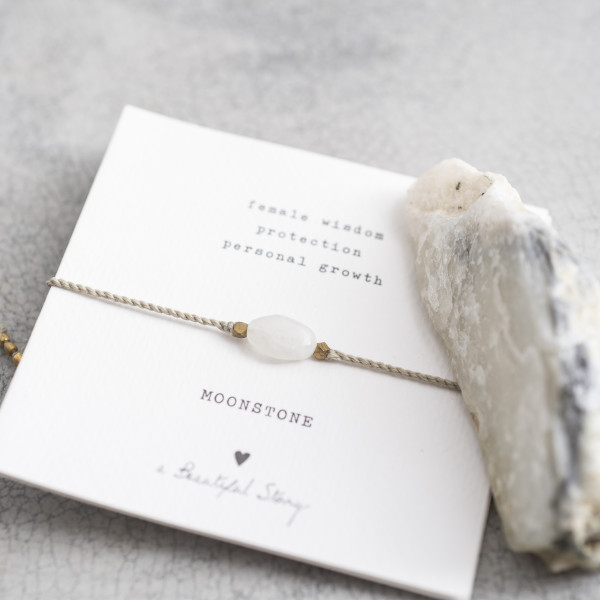 Náramek Gemstone Moonstone Gold