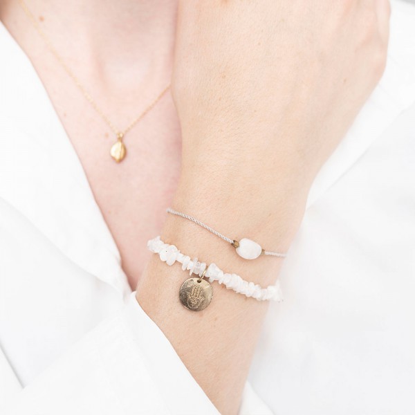 Náramek Gemstone Moonstone Gold