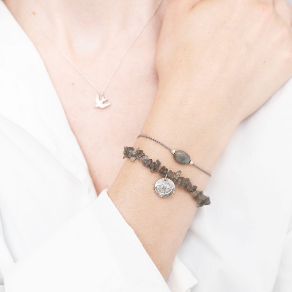 Náramek Gemstone Labradorite Silver