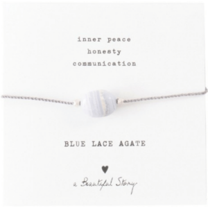 Náramek Gemstone Blue Lace Agate Silver