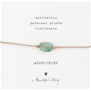 Náramek Gemstone Aventurine Gold