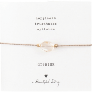 Náramek Gemstone Citrine Gold