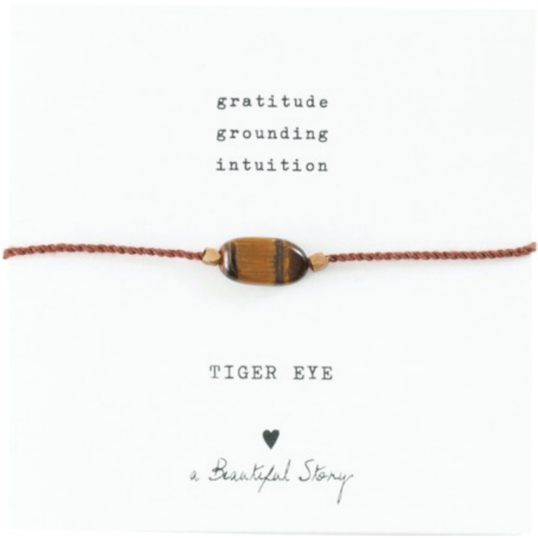 Náramek Gemstone Tiger Eye Gold