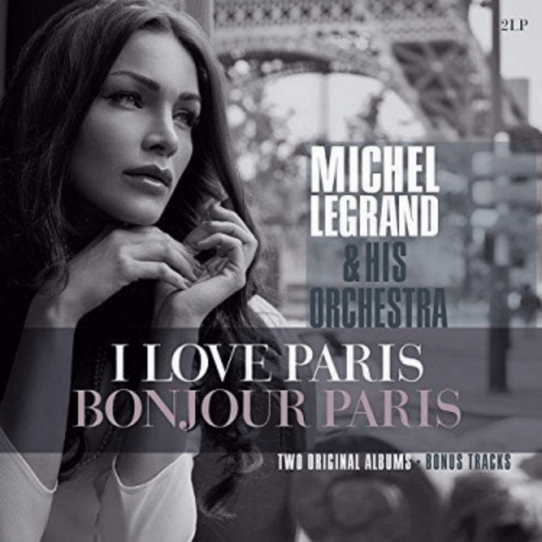 Legrand Michel & His Orchestra : I Love Paris & Bonjour Paris - (Double Vinyl Album)