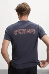 ECOALF pánské šedé tričko Guethary s krátkým rukávem