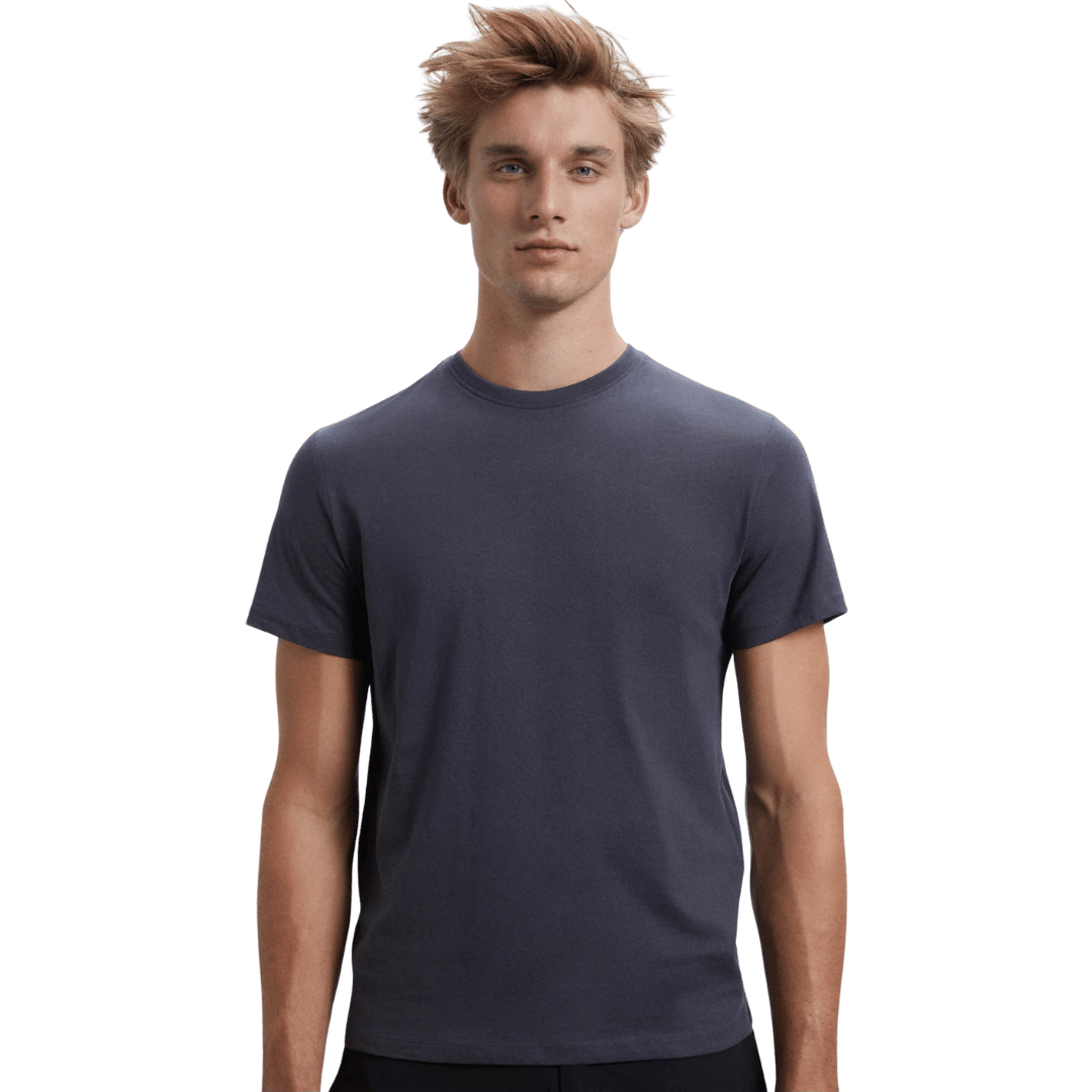 ECOALF pánské šedé tričko Guethary s krátkým rukávem