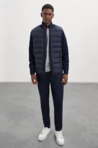 ECOALF pánská tmavomodrá bunda Denali