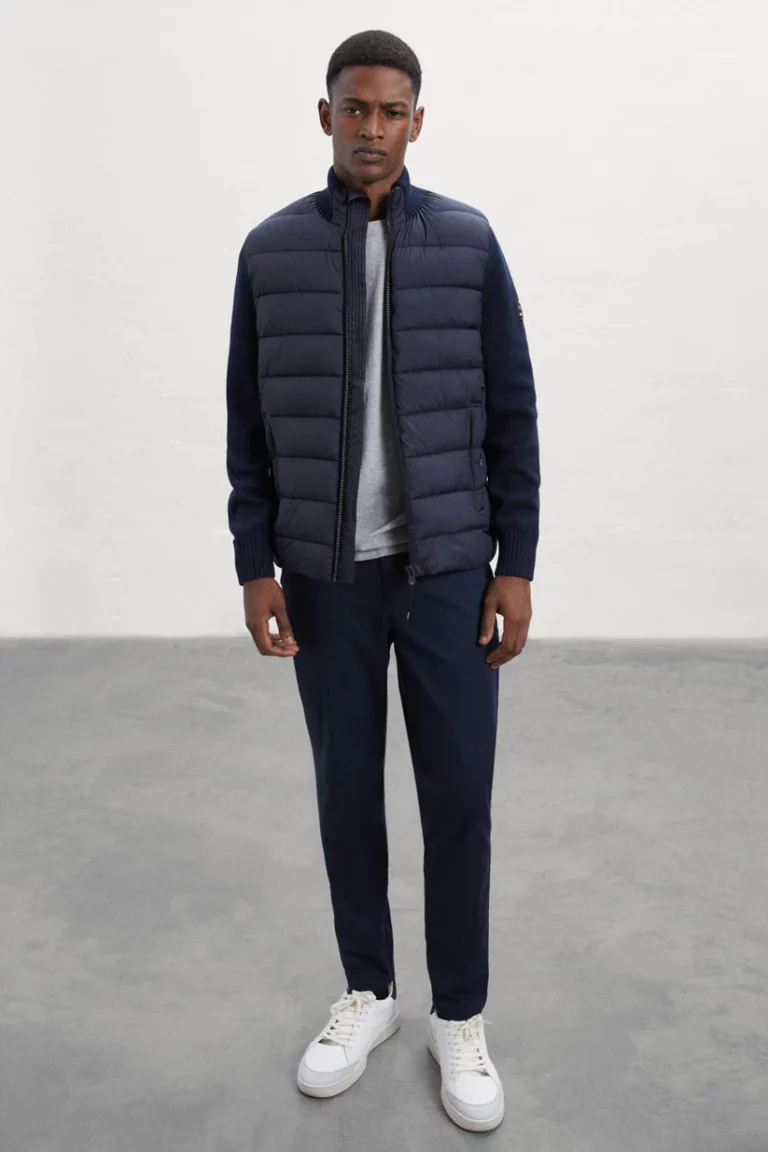 ECOALF pánská tmavomodrá bunda Denali