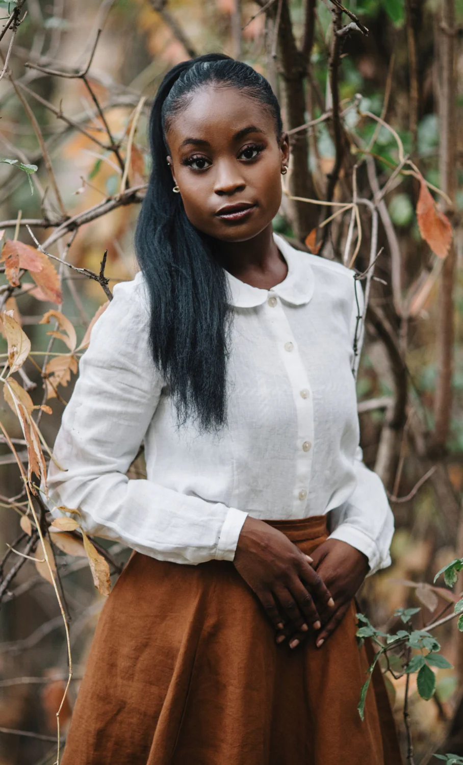 Son de Flor bílá lněná dámská košile - Image 3