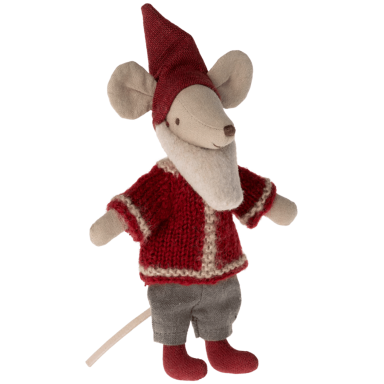 Maileg myšák Santa v malém domečku