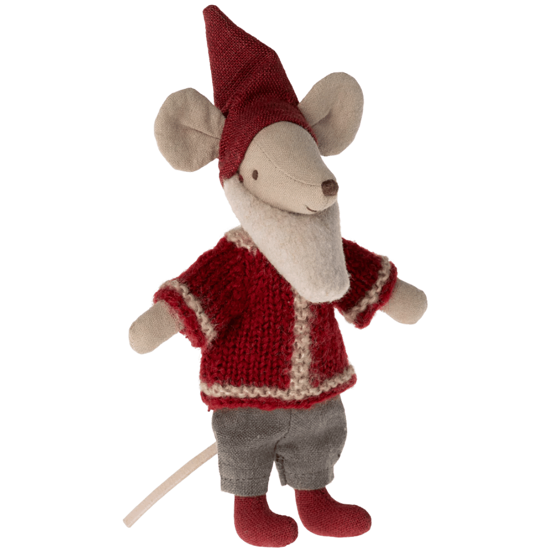 Maileg myšák Santa v malém domečku