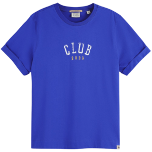 SCOTCH & SODA dámské modré tričko s nápisem