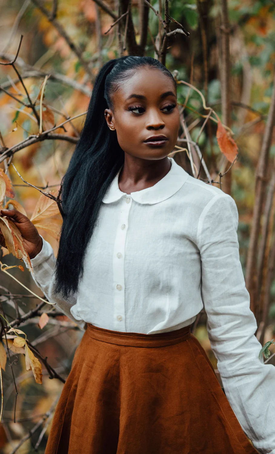 Son de Flor bílá lněná dámská košile - Image 4