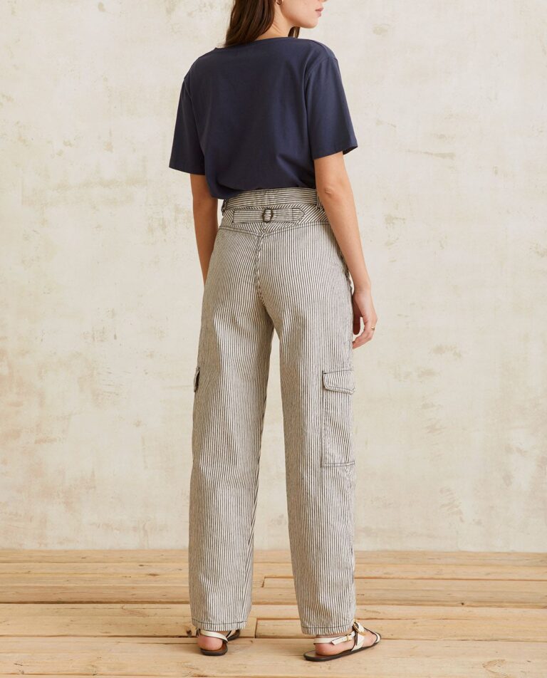 YERSE dámské pruhované kalhoty