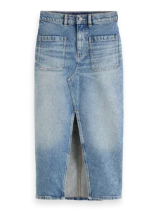 SCOTCH & SODA džínová midi sukně