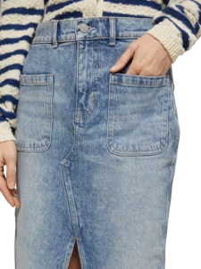 SCOTCH & SODA džínová midi sukně