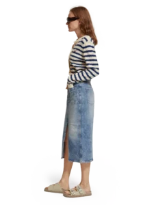 SCOTCH & SODA džínová midi sukně