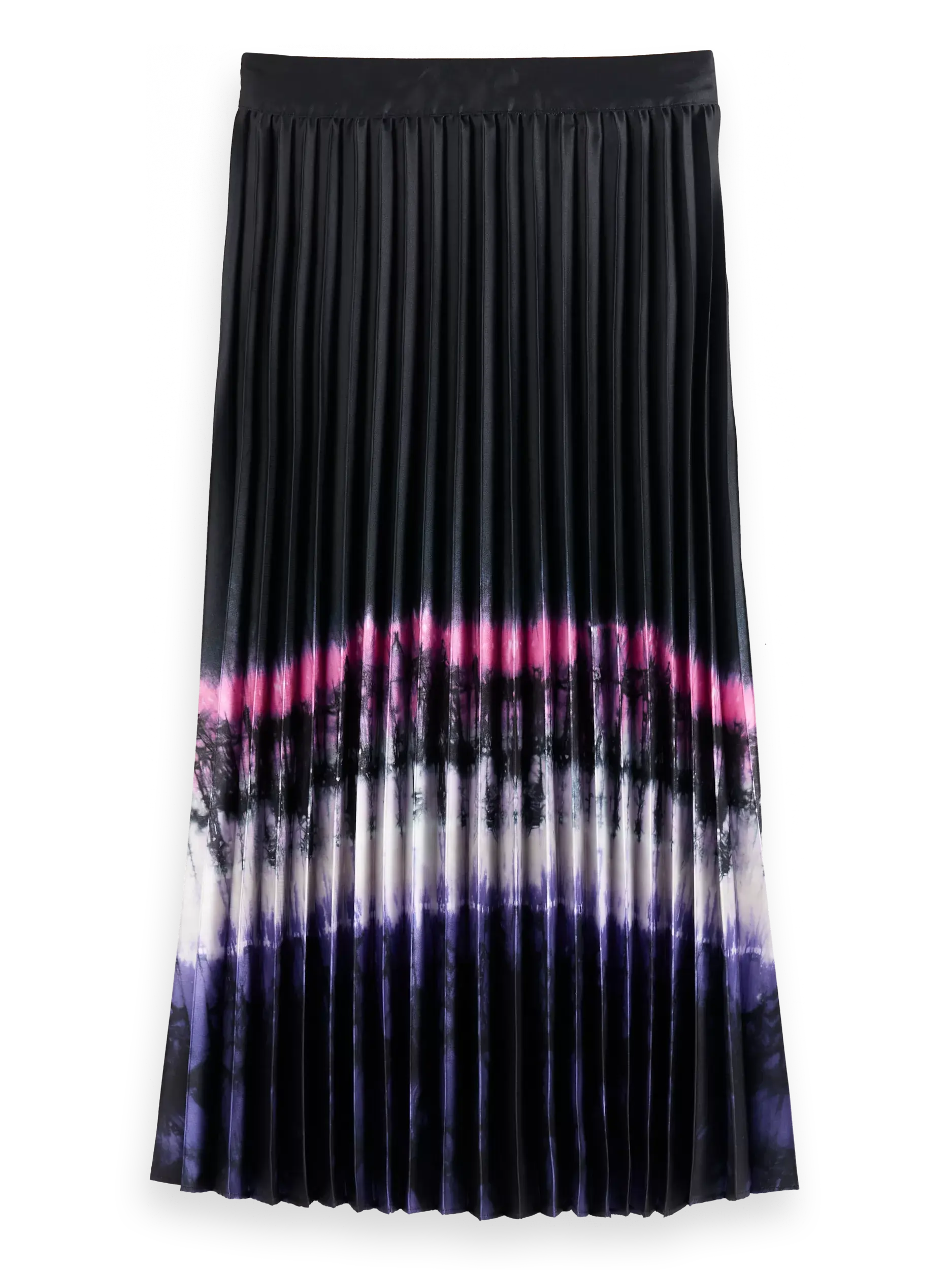 SCOTCH & SODA černá plisovaná midi sukně s batikou - Image 7