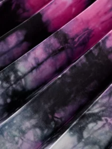 SCOTCH & SODA černá plisovaná midi sukně s batikou