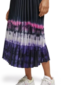 SCOTCH & SODA černá plisovaná midi sukně s batikou