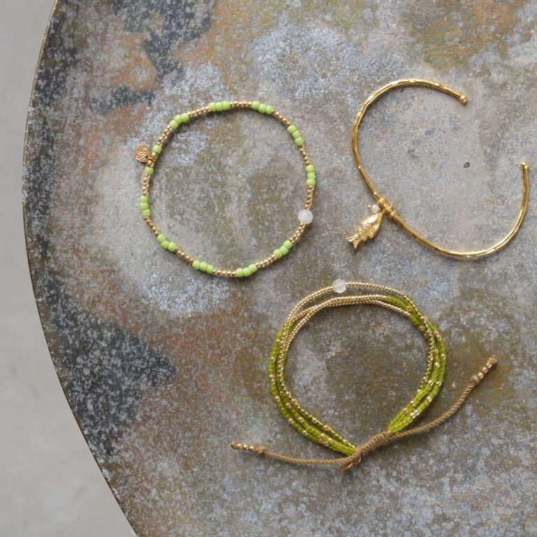 Náramek Splash zlatý s měsíčním kamenem