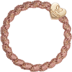 byEloise Gumička Gold Heart Woven - Rosé