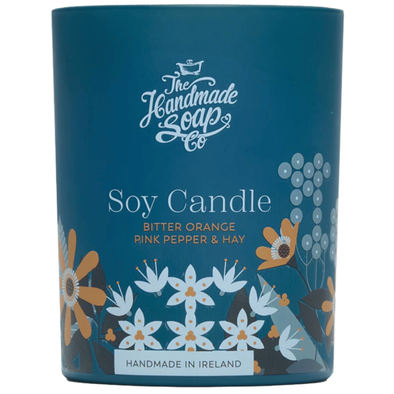 Sójová svíčka BITTER ORANGE, PINK PEPPER & HAY 210g