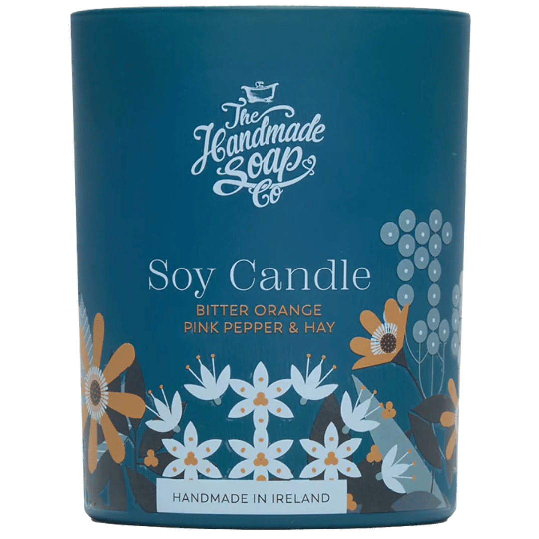 Sójová svíčka BITTER ORANGE, PINK PEPPER & HAY 210g