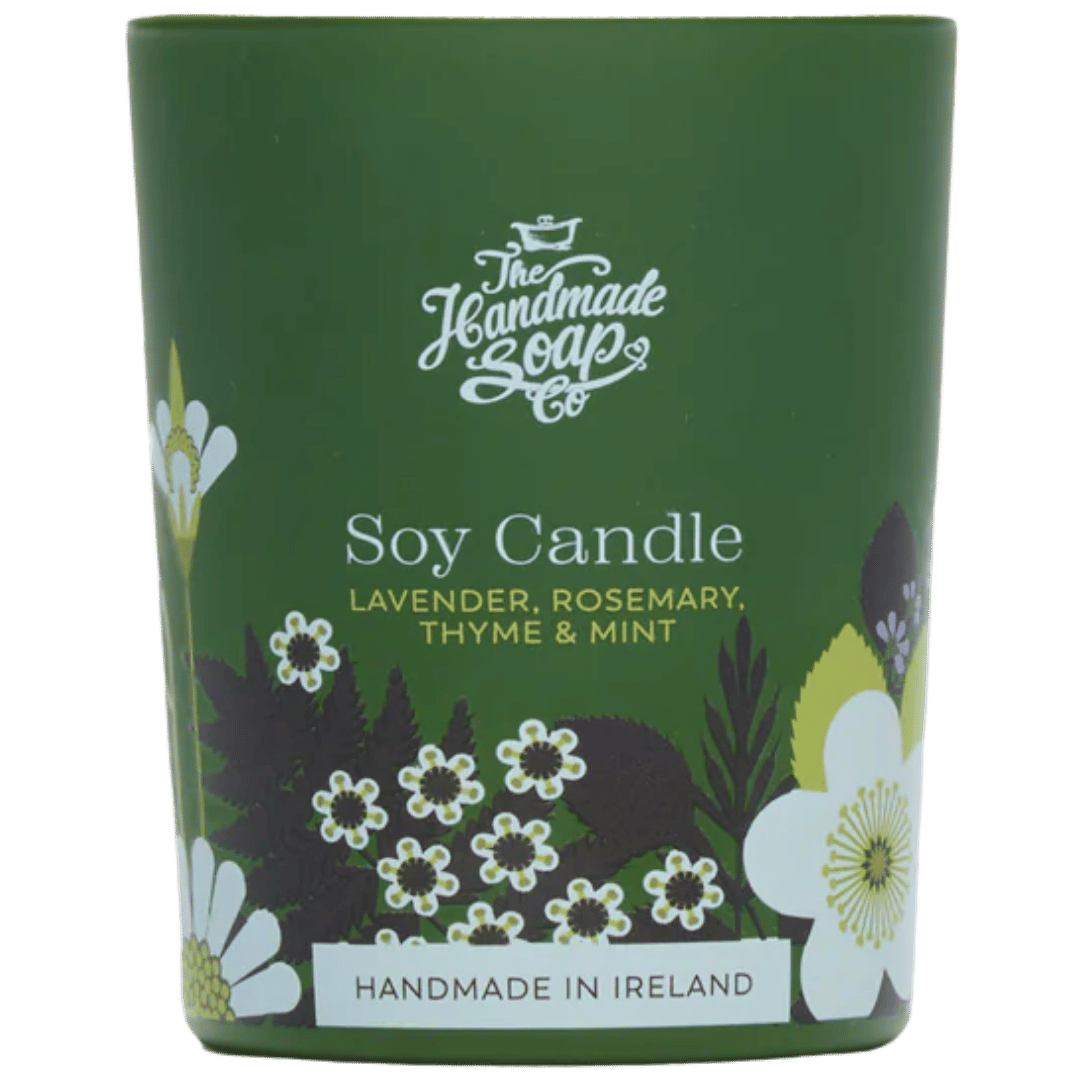 Sójová svíčka LAVENDER, ROSEMARY, THYME & MINT 70g
