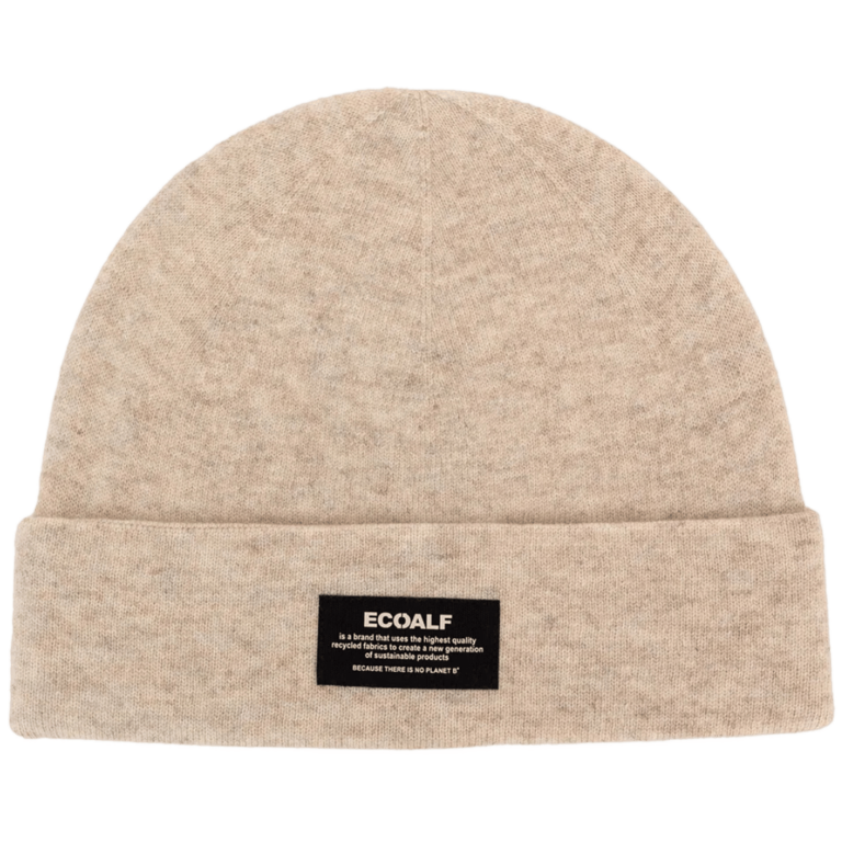 ECOALF vlněná béžová čepice THIN