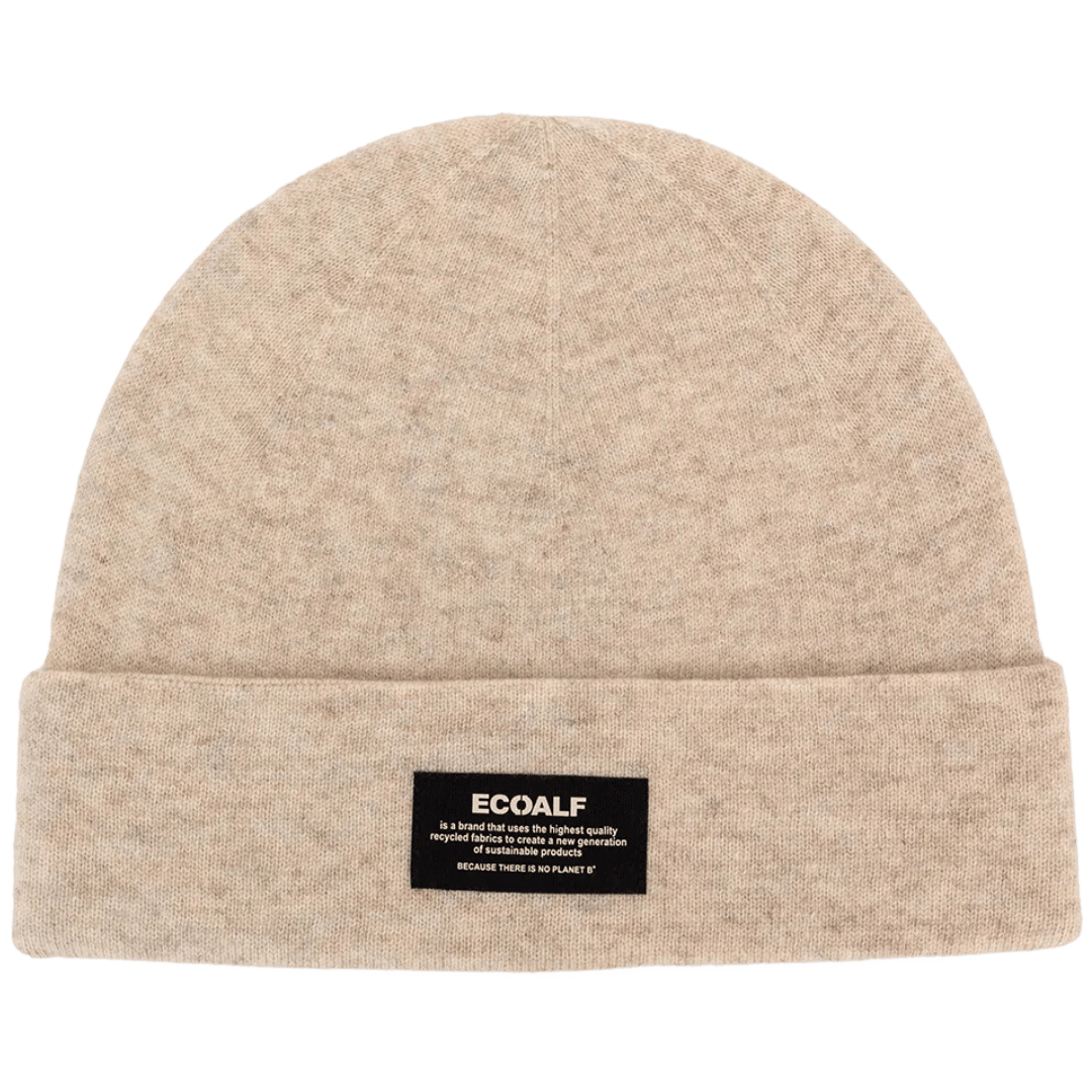 ECOALF vlněná béžová čepice THIN