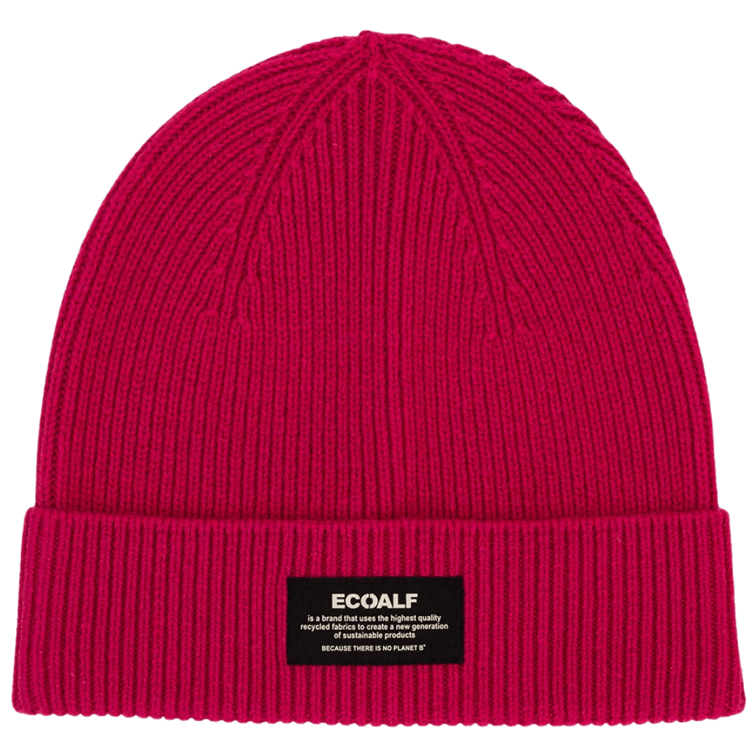 ECOALF malinová čepice WOOL
