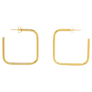 čtvercové náušnice pd squared earring M | gold