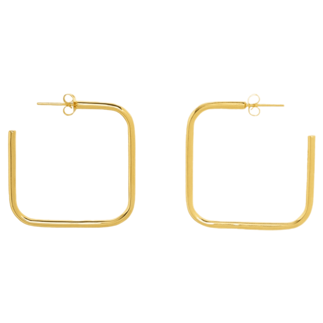 čtvercové náušnice pd squared earring M | gold
