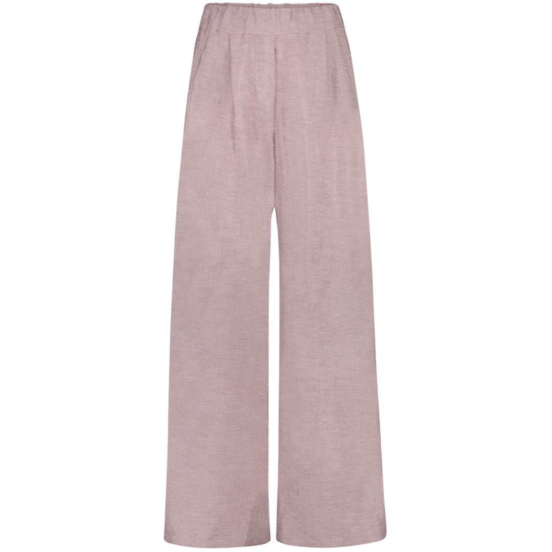 Metalické kalhoty Benji Gloss Pants - Mellow Rose