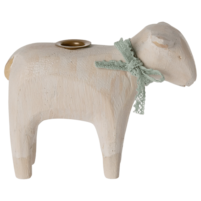 Velikonoční svícen beránek | Candleholder, Lamb - Mint