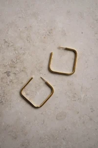 čtvercové náušnice pd squared earring M | gold
