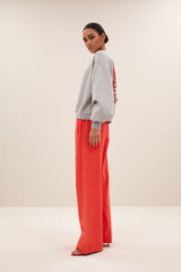 šedá mikina s nápisem bibi boogie nights sweater | grey melee