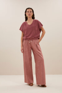 Tyler Slub Top - Bright Plum