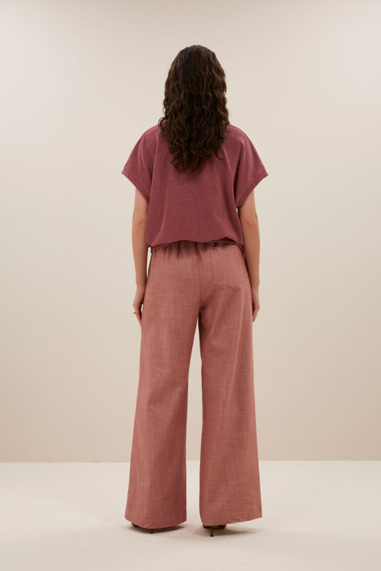 Tyler Slub Top - Bright Plum