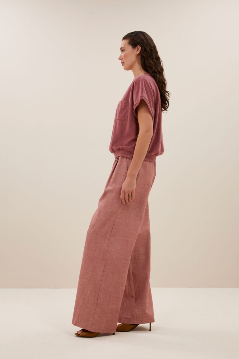 Tyler Slub Top - Bright Plum