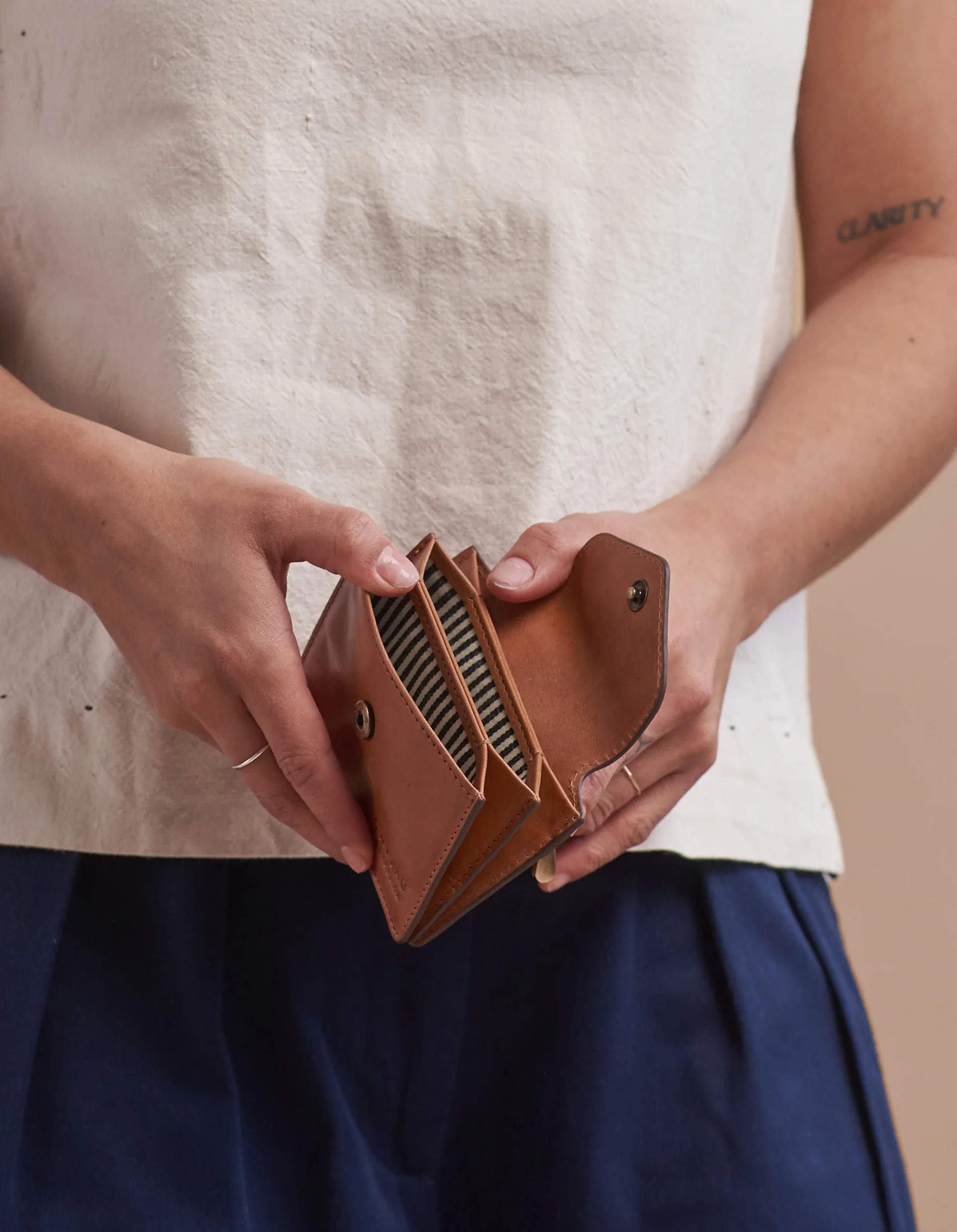 Peněženka Harmonica Wallet Clasic Leather Cognac