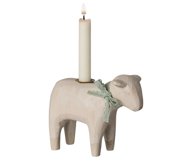 Velikonoční svícen beránek | Candleholder, Lamb - Mint