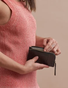Peněženka Lola Coin Purse Black Croco