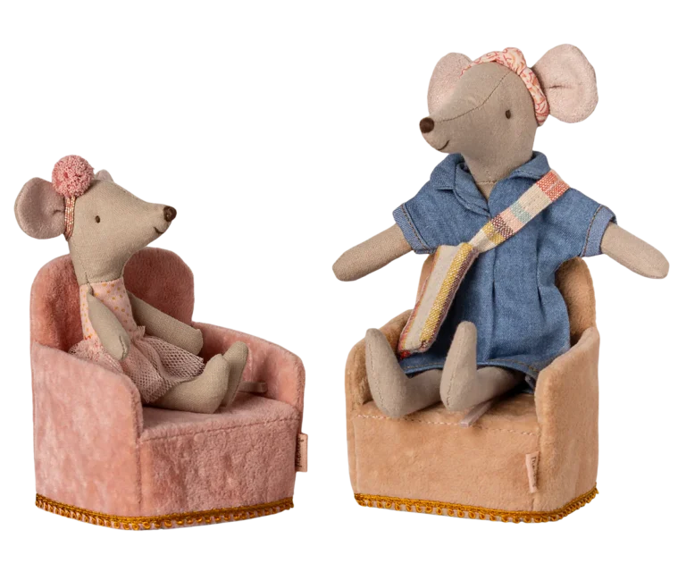 Skládací křeslo pro hračky Maileg - Rose