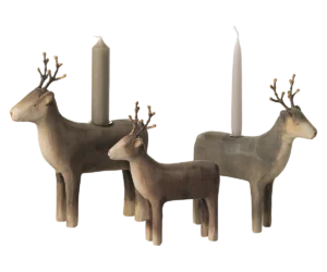 Vánoční dřevěný sob - malý